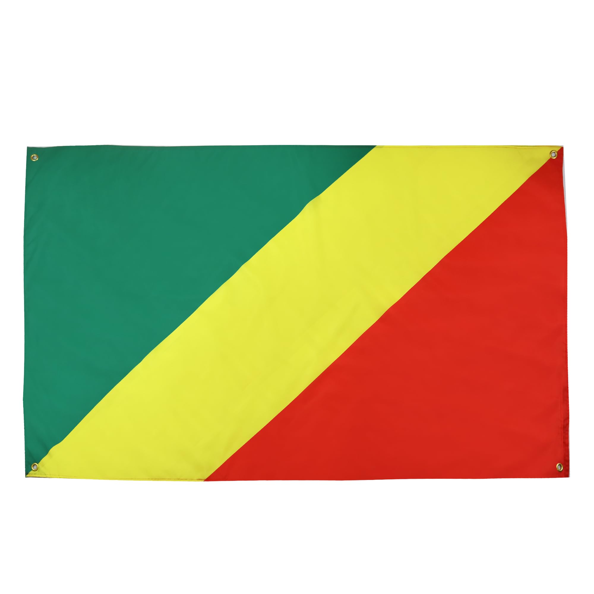 AZ FLAG Republic of Congo Flag 150 x 90 cm with 4 Eyelets for Balcony or Wall