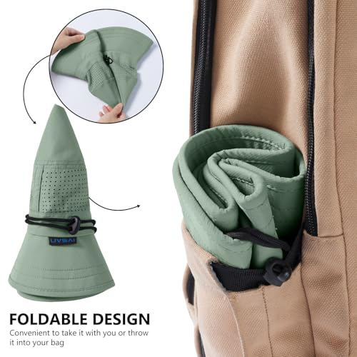 Image of UPF 50+ Bucket Sun Hat with Laser Perforated Mesh Cooling Adjustable Breathable Lightweight for Outdoor Men Women