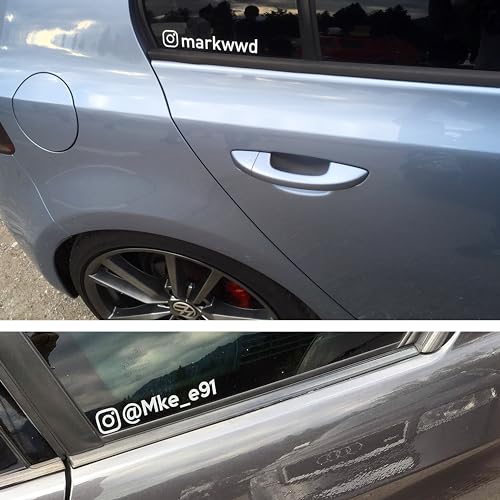 Namen Aufkleber für Werbung mit Wunsch Text & Logo - Tuning Sticker User Name fürs Auto