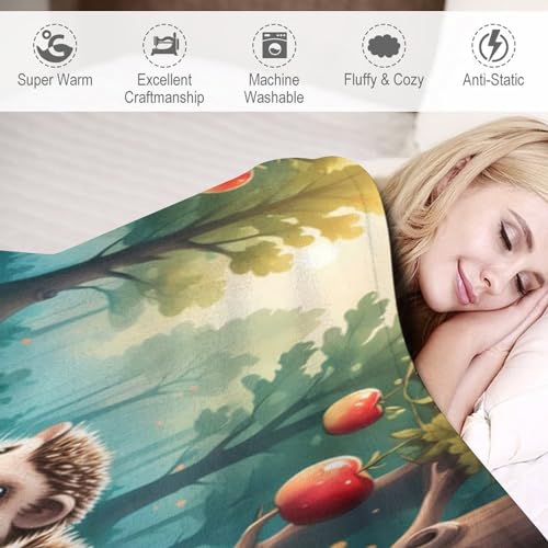 Couverture hérisson douce pour soirées cocooning sur le canapé - 6