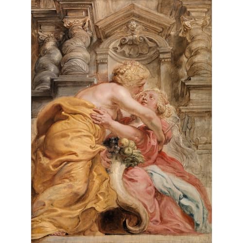 Impression giclée Rubens Peace Embracing Plenty pour décoration murale de salon