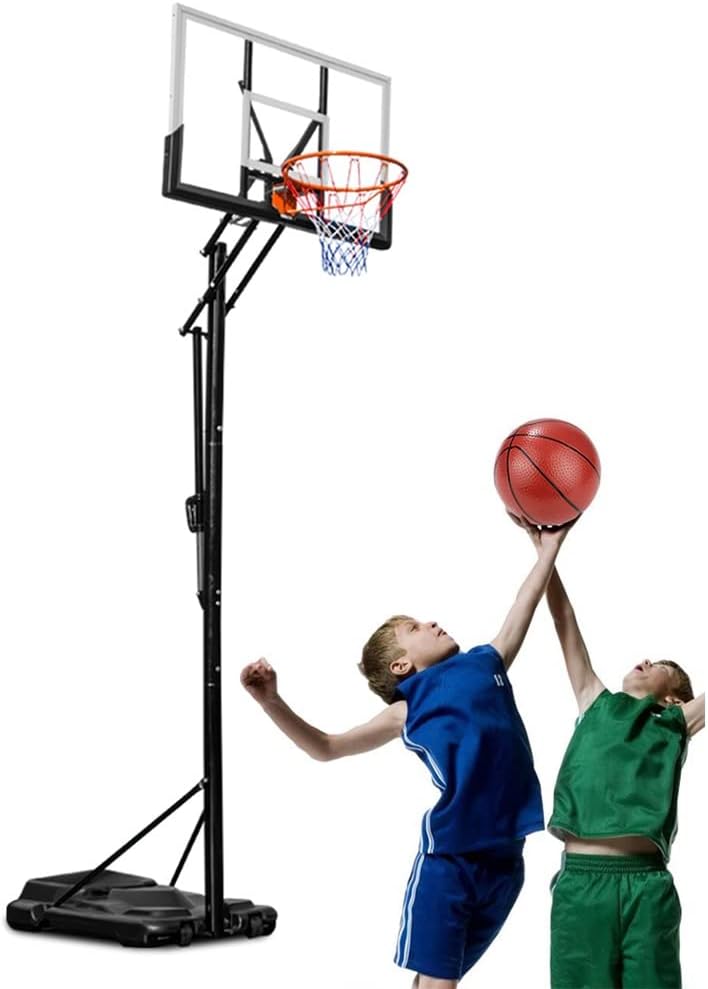 Youth Basketball Hoop with Wheels, Outdoor Portable