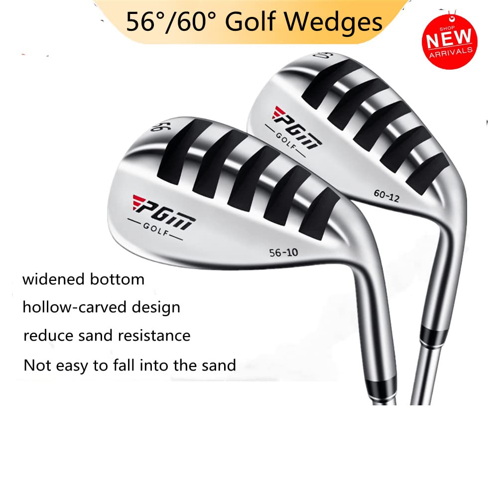 Barra de arena profesional de acero inoxidable para diestros, 56/60 grados, para hombres y mujeres, cuña de arena de golf