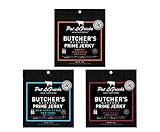 Pat LaFrieda Butcher's Reserve Premium Dried Steak Slices Sampler Pack, Three 2.5oz. Bags