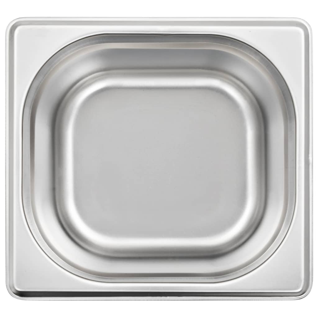 Bandejas Gastronorm 12 unidades GN 1/6 100 mm acero inoxidable ,Casa y jardín,Cocina y comedor,Accesorios para aparatos de cocina,Accesorios para mesas de vapor,Cubetas para mesas de vapor-50907