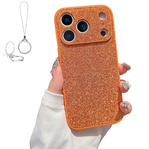 �n�C�G���h�O���b�^�[�d�C���b�L�P�[�X�A�����O���b�^�[�V���R���d�b�P�[�X iPhone 17/16/15/14/13/12Pro Max �p(Orange,FOR 16promax)