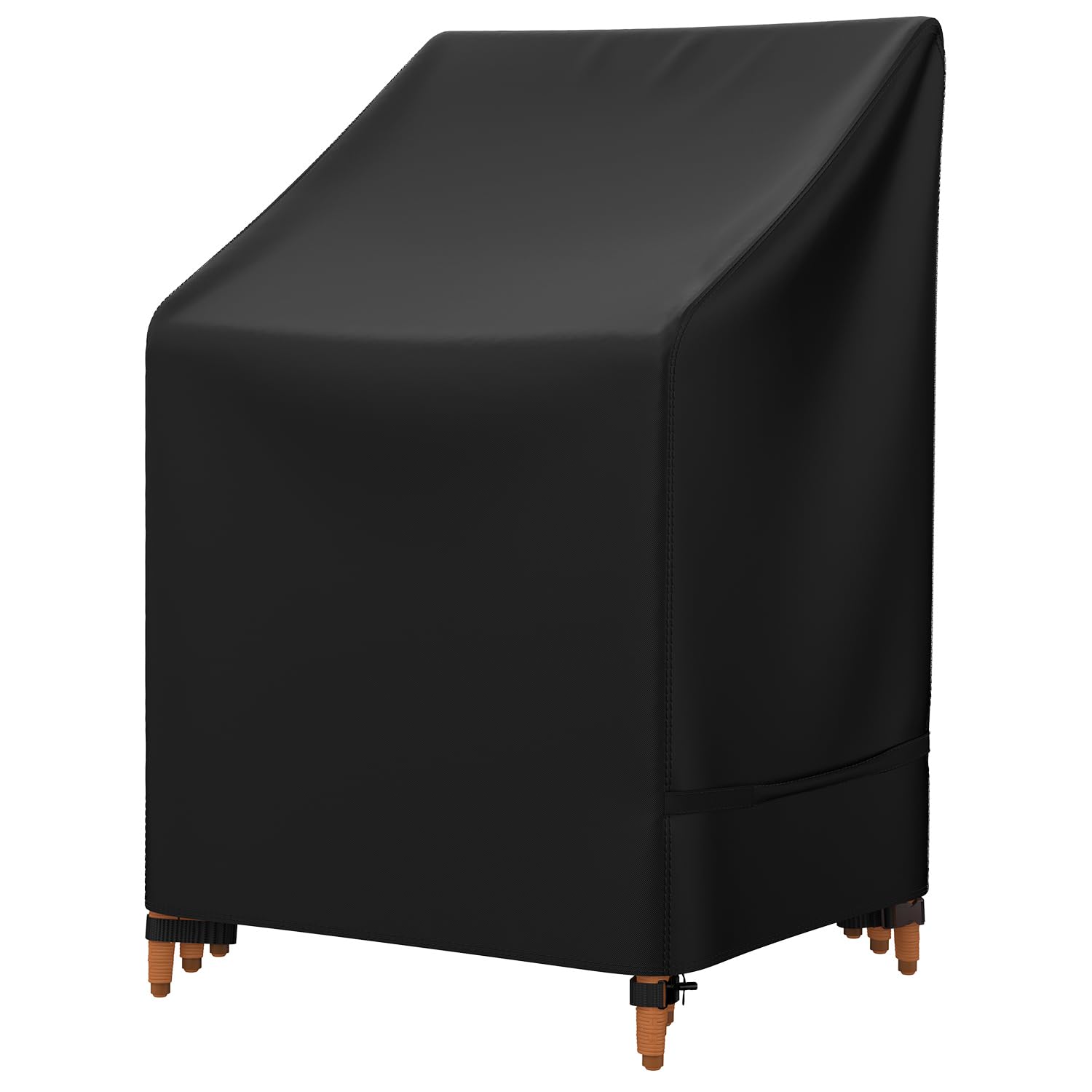 Mrrihand Patio Chair Covers, Outdoor Stackable Chair Covers Waterproof, Heavy Duty Patio Furniture Covers Fits for 4-6 Stackable Dining Chairs, 28