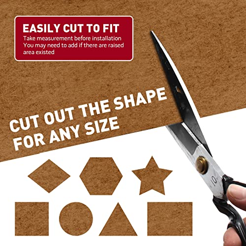 Homchek 40" × 78" Brown Underfelt Carpet For Speaker, Sub Box Carpet, Rv, Boat, Marine, Truck, Car, Trunk Liner, Pa Dj Speaker, Box, Upholstery Felt Fabric 21.12 Sqft #TOP4