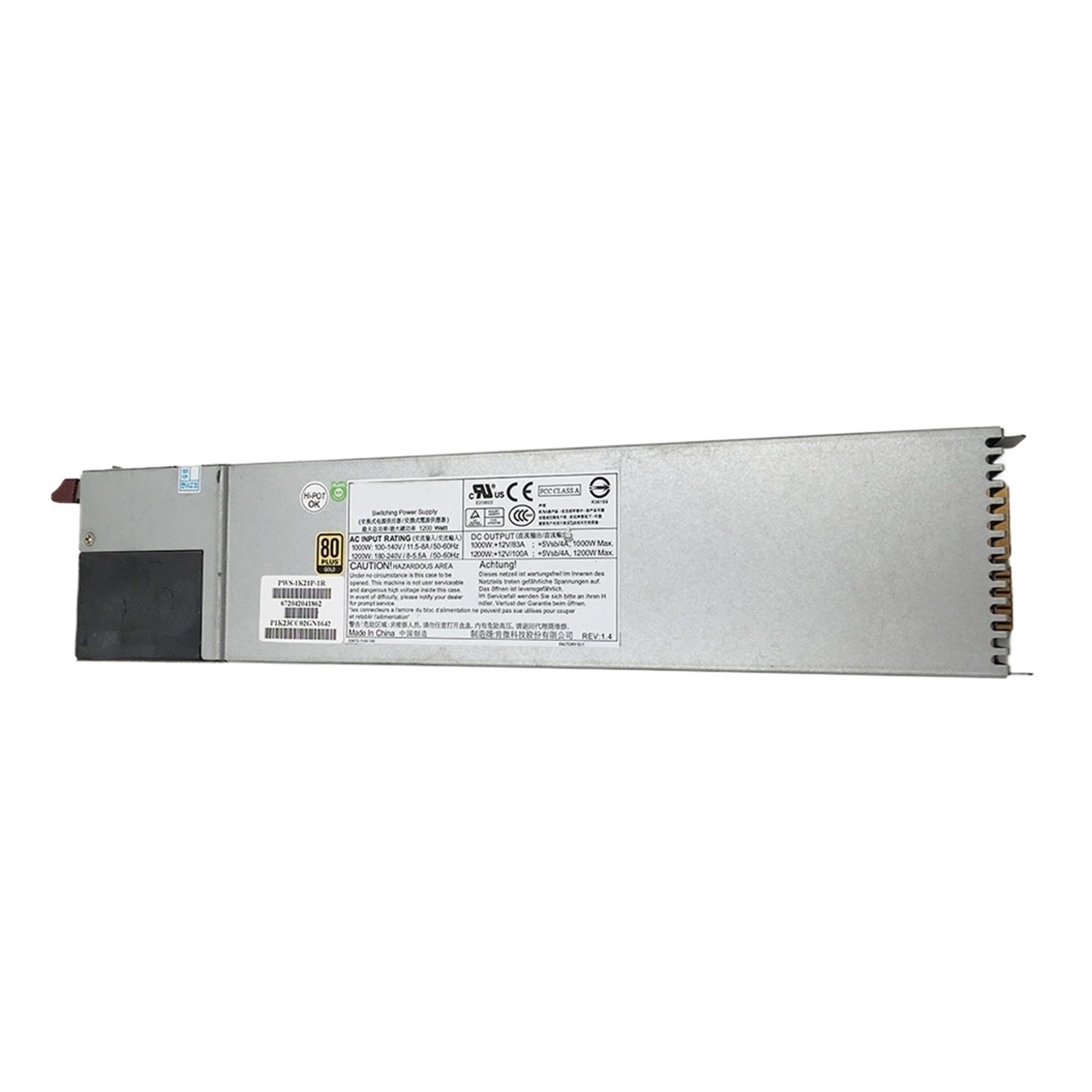 BALYDLUL Power Supply 80plus 1200W PWS-1K21P-1R