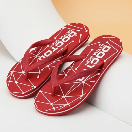 Image of DOCTOR EXTRA SOFT Women's Orthopedic and Diabetic Comfort Ortho Care, Bathroom Rubber Flip-Flops and House Slipper [OR-D-02]