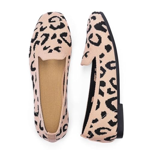 Image of Frank Mully Women's Loafer Flats Square Toe Comfortable Office Work Shoes, Cute Penny Loafer Slip On Walking Driving Shoes