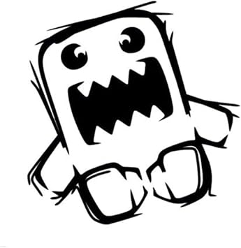 TSC Domo Kun Japon Drift Komik Araba Sticker Vinil  kartmalar   ok Renkli, Z2013