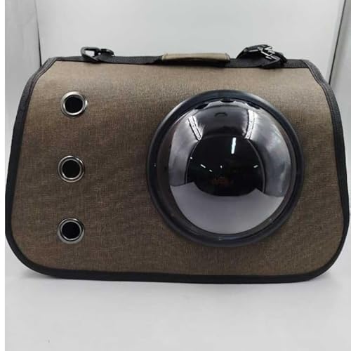Bolsa de transporte para animais de estimação, gato e cachorro, com visor de bola, alça de ombro e a