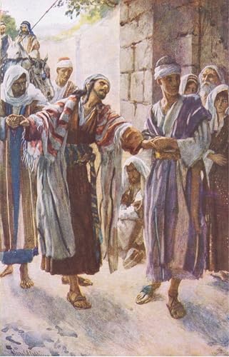 Impression sur toile Paul conduit à Damas par Harold Copping, peinture haut de gamme 60x90