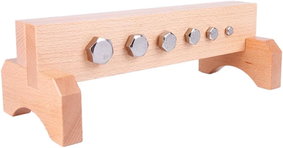 Montessori Wooden Screw Board Toy, Toddler Nut & Bolt Matching Set