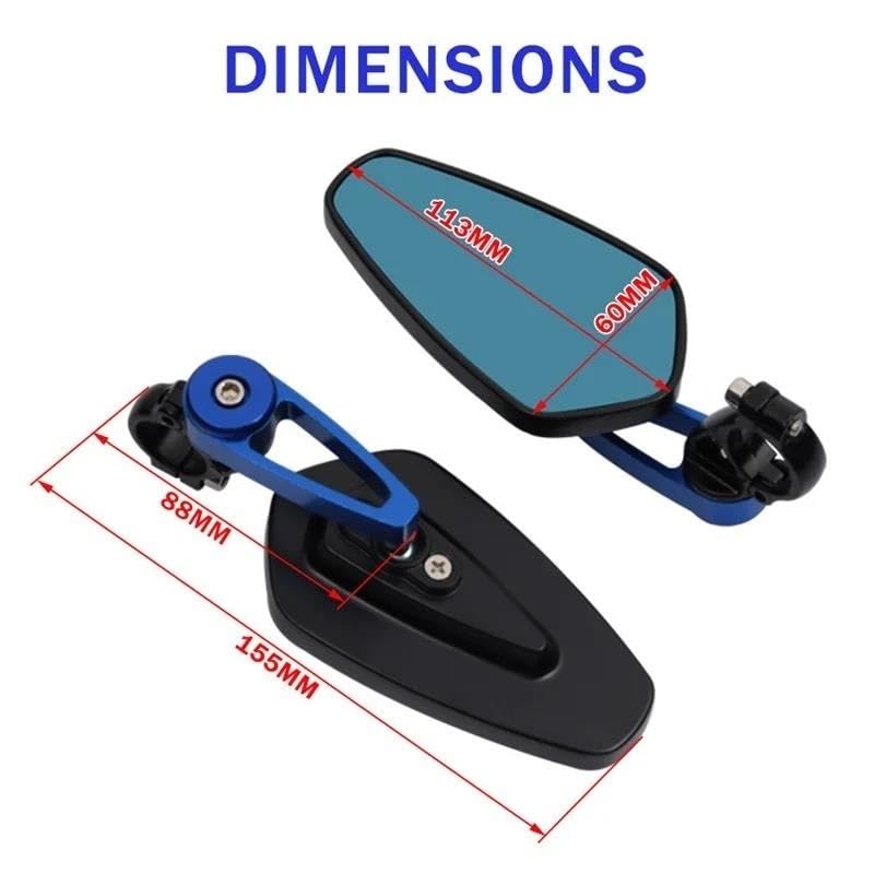 Retrovisor Moto Manillar Dorado para Rutas de Carretera CB500X 2