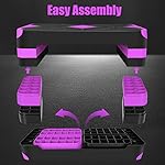 Adjustable Workout Aerobic Stepper in Fitness & Exercise Step Platform Trainer 3 settings adjustable height 4”-6”-8” - Image 3
