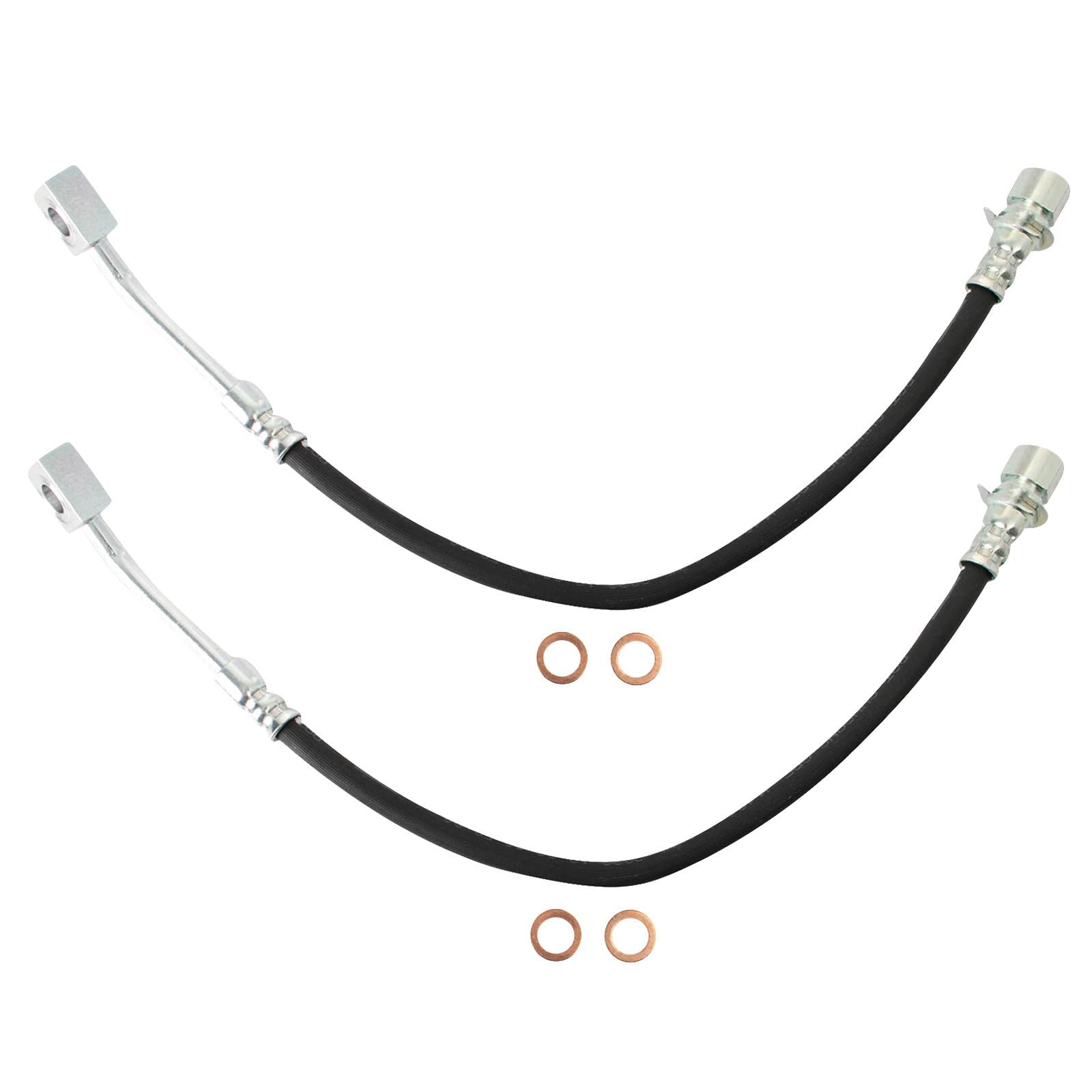 TRQ Front Brake Hose Set