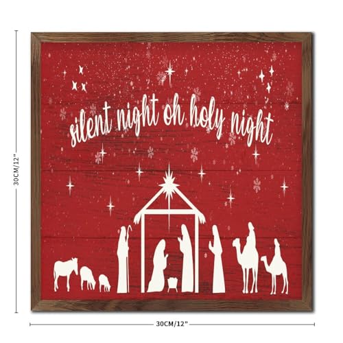 Panneau mural rustique en bois suspendu décoration de Noël extérieure maison