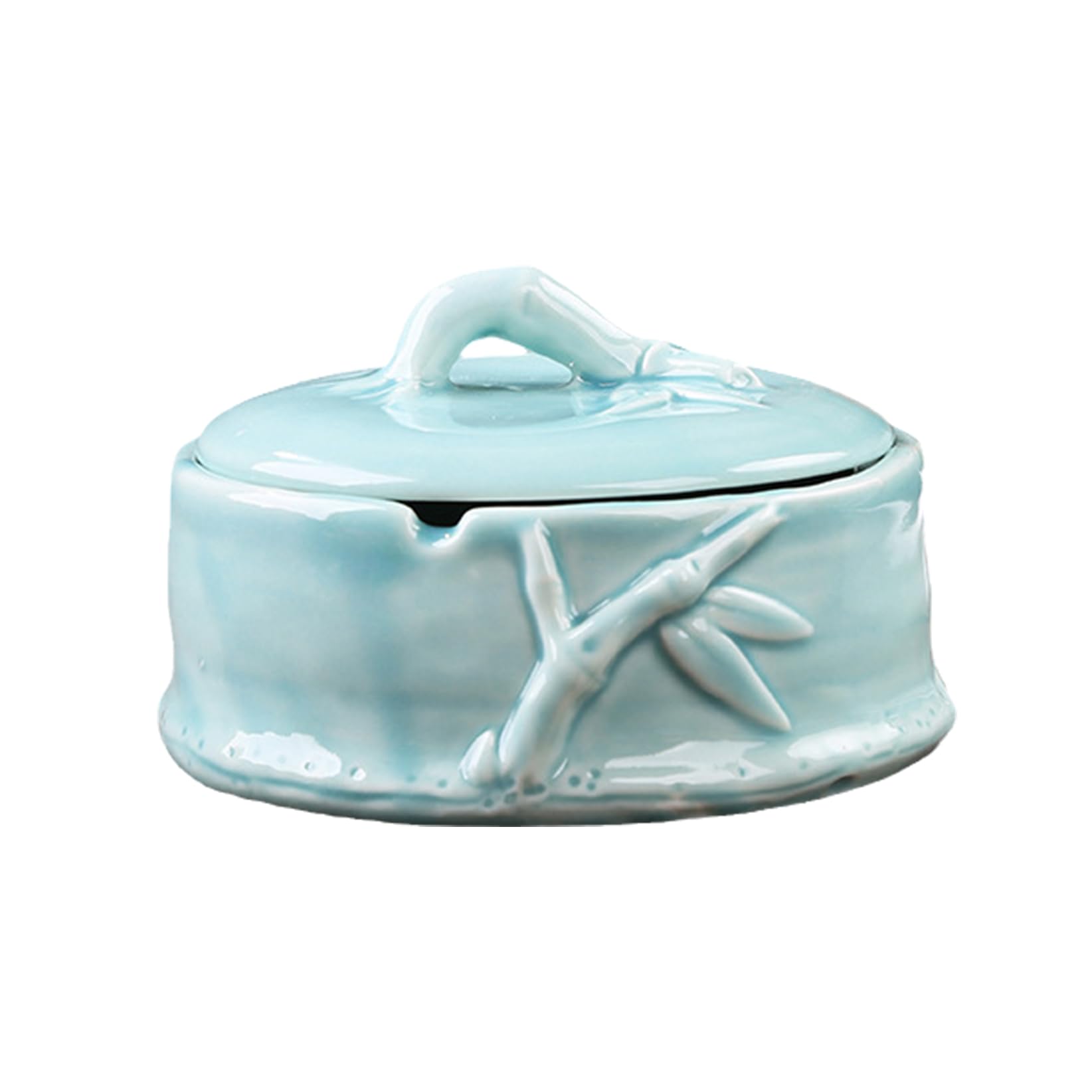 Ashtray Ceramic Creative Chinese Outdoor,windproof With Lid