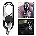 TQGIBCX Car Keychain for Suzuki Splash Baleno Liana Ignis SX4 Vitara, 2 Pcs Anti-Lost Keyring for Women Men, Carabiner for Keys,D Deep Red