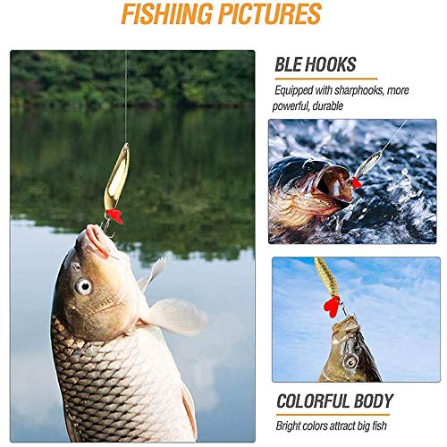 10pcs Fishing Lures Metal, Spinnerbaits Kit With Tackle Boxes - View #7