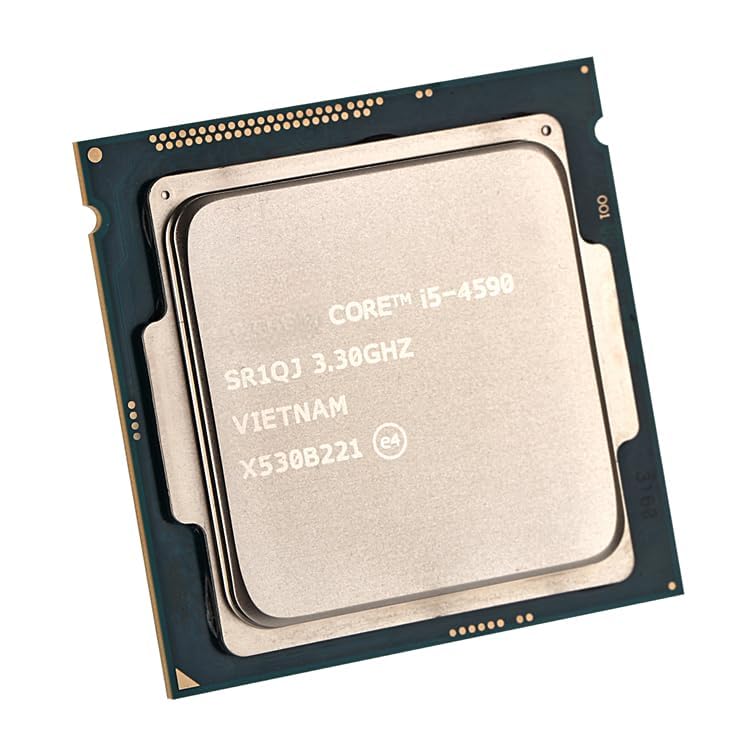 Image of i5-4590 Processor 3.30GHz 4 Core with 4 Threads, Socket: LGA 1150, Max Turbo Boost Upto 3.70GHz (Light Golden) (Comes with Thermal Paste).