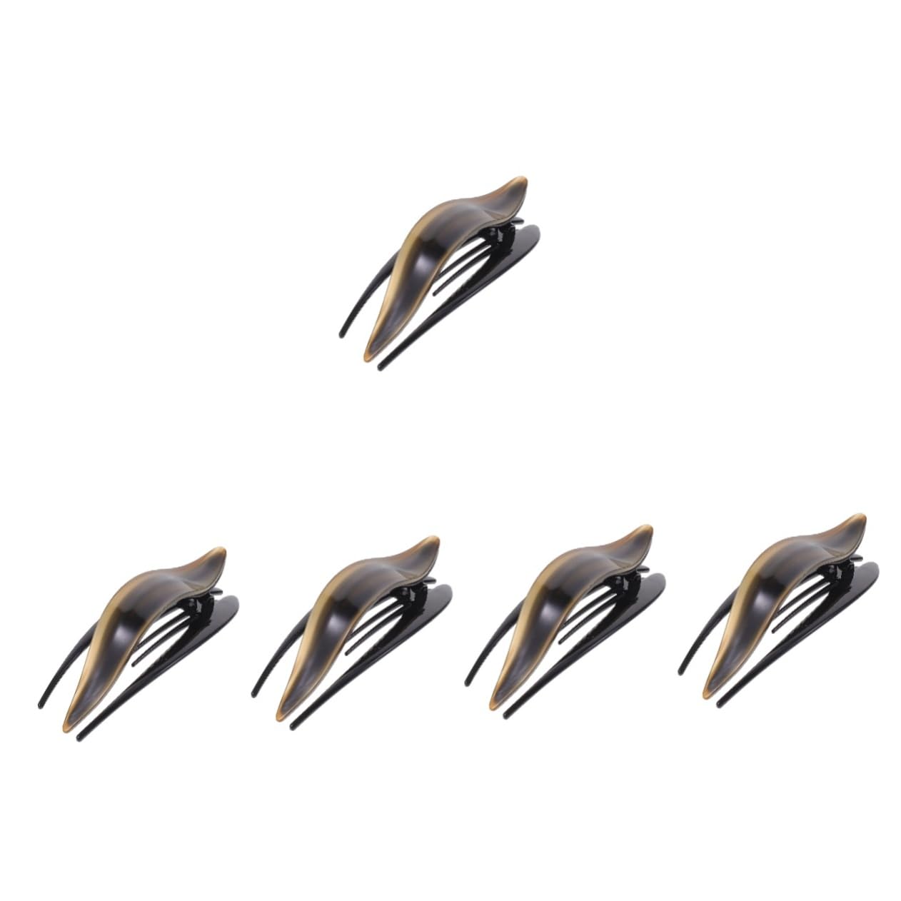 MAGICLULU 5piezas Cabello Grande De Acetato Clip Antideslizante Para Mujeres Horquilla De Diseño Francés Para Cabello Fino y Accesorio Elegante Para Peinados