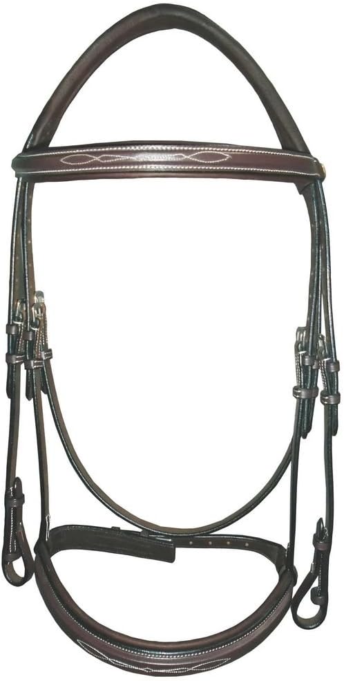 Henri De Rivel HDR Mono Crown Bridle w.Padded Wide Noseband