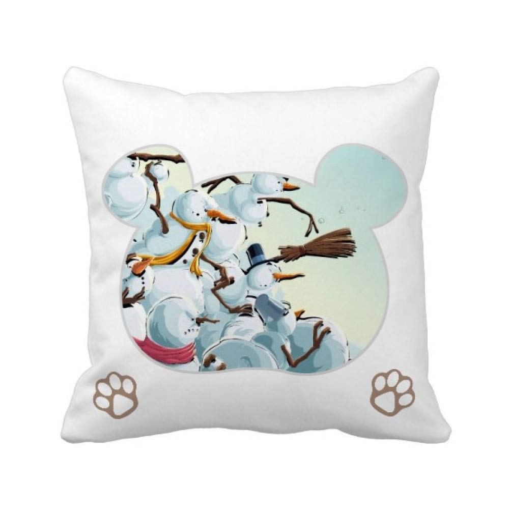 Housse de coussin carrée Noël en tissu premium pour sublimer votre canapé d'une touche élégante