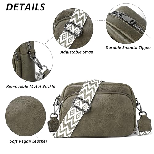 Image of TANTOMI Small Crossbody Bag for Women, Vegan Leather Shoulder Bags for Women, Travel Purse with Adjustable Shoulder Strap