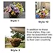 Mynse Flo Daisy Flower Artificial Hanging Plant Home Balcony Indoor Outdoor Decor Fake Flower Hanging Basket with Chain Flowerpot (Big Basket with Artificial Daisy Flowers) Flo