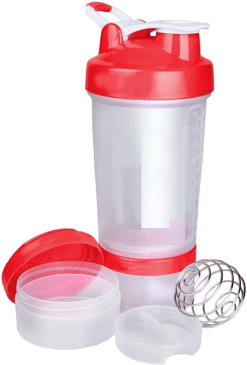 Lot de 2 gobelets à protéines avec boîtes de rangement Twist N' Lock, 500 ml