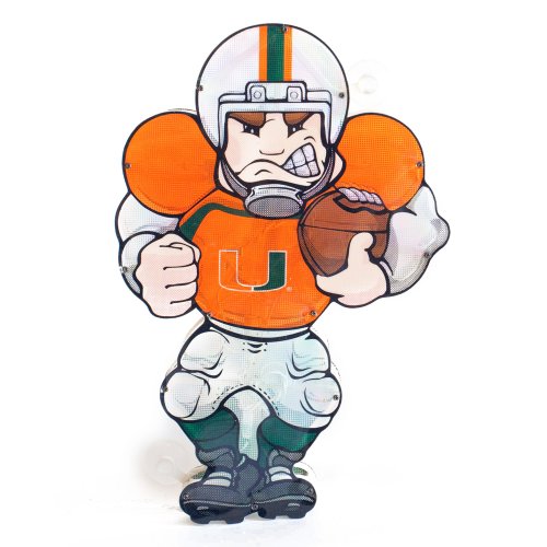 Lecteur de fenêtre lumineux Miami Florida Hurricanes pour afficher votre passion
