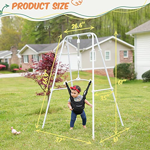 2 In 1 Baby Jumper & Swing, Baby Jumper For Indoor And Outdoor Use, Baby Swing With Foldable Stand, Stable Toddler Swing Set #TOP5