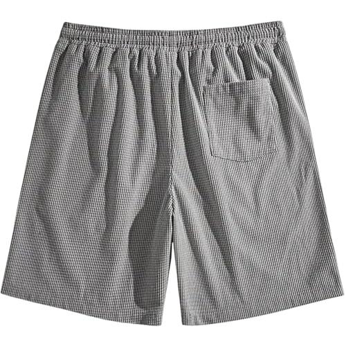 Image of FABRIPPLE Men's Slim Fit Knitted Short for Summer | Stretchable Fabric | Breathable & Lightweight | Casual Lounge Short with Elastic Waistband & Drawstring