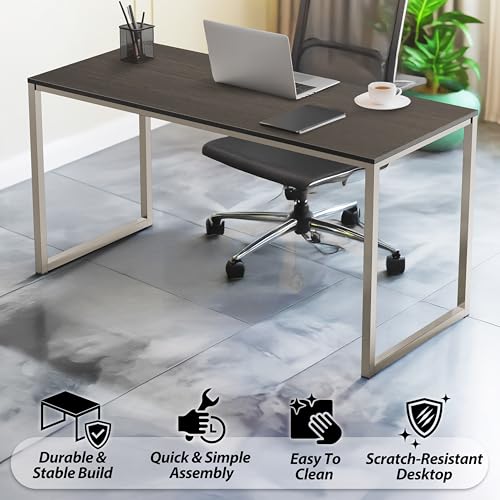 Image of SHW Mission 48-Inch Home Office Computer Desk, Espresso