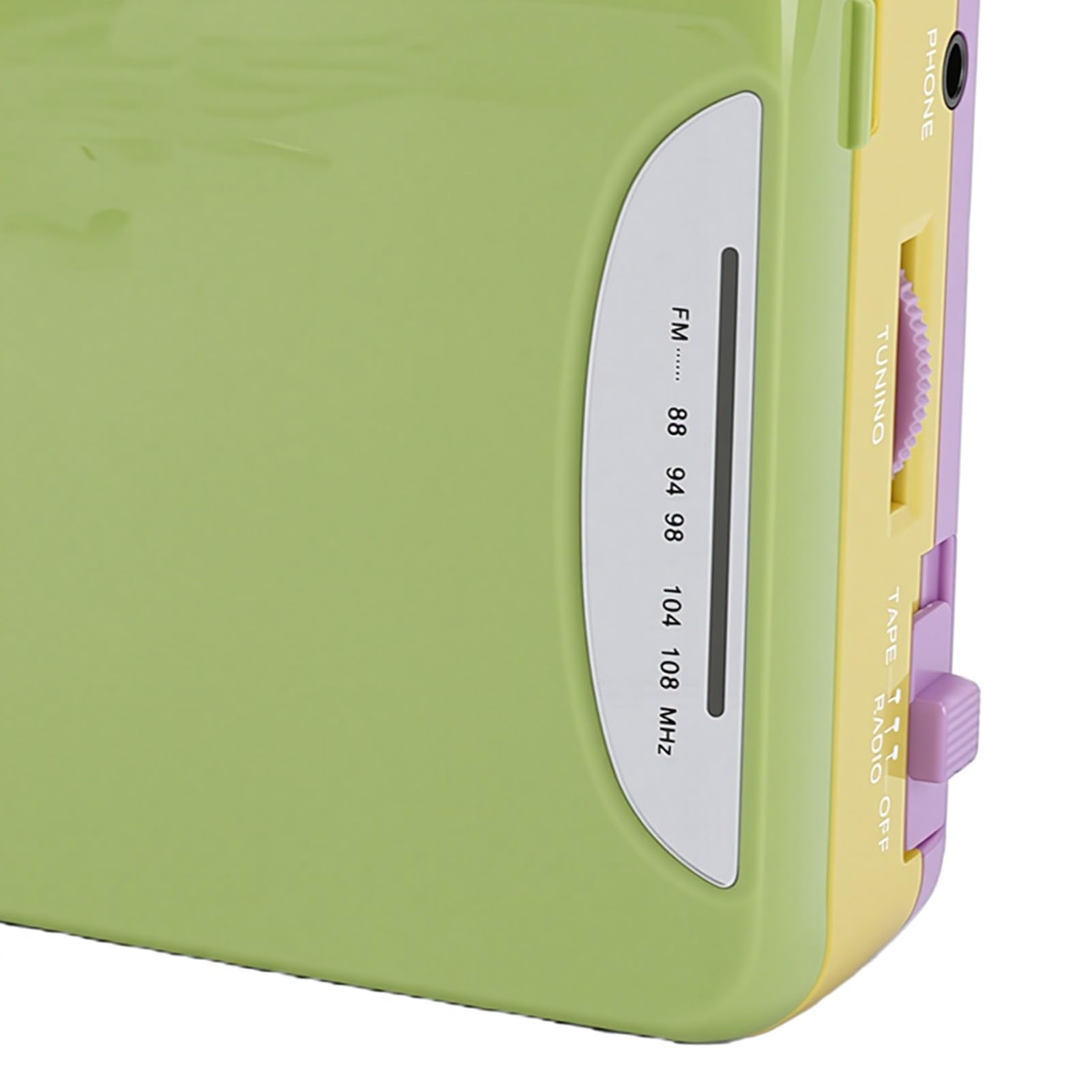 lyrlody Lettore di Cassette retrò Registratore a Cassette ABS con Registratore di Trasmissione FM Alimentazione USB con Jack per Cuffie da 3,5 Mm Registrazione per gli Amanti della Musica a Casa in