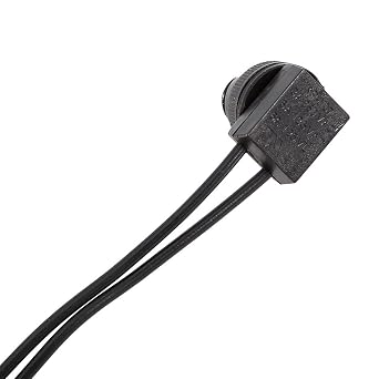 Miniature switches on Off, Push Button Switch 12V 5pcs Waterproof Push-Button Switch On Off Switch Controller with 4 Leads for Motorcycle Car Black
