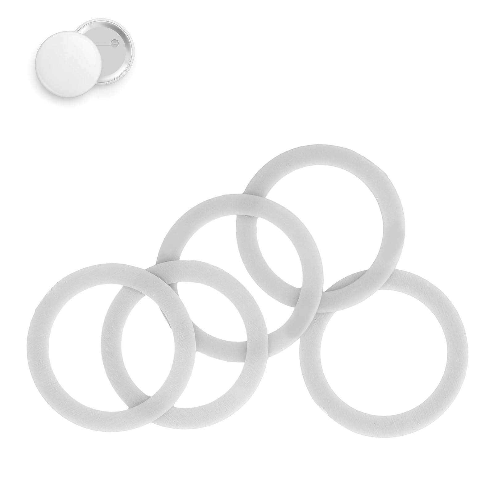 Silicone Button Maker Badge Machine Gasket O-Rings 32MM 15 Pcs