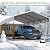 12x20FT Metal Carport,Heavy Duty Carport with Reinforced Frame and Galvanized Steel Roof, Large Outdoor Garage Shelter Shade Car Port for Pickup Trucks, Boats, Cars & Tractors, Farm Tools, Cream White