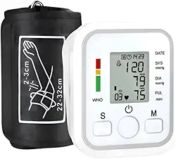 Aparelho de Pressão Arterial Digital de Braço Automático – Monitor Inteligente com Tela LCD Grande, Detecção de Arritmia, Memória para Leituras e Fácil de Usar