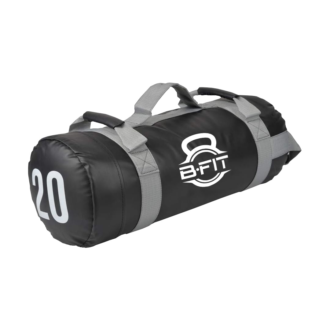 B FIT Ultimate Heavy Duty Workout Sandbag for Training, Exercise & Cross Fit Workouts. Sandbag Training Builds Strength and Muscle for Fast Results Available in 5 Weight Options (20)