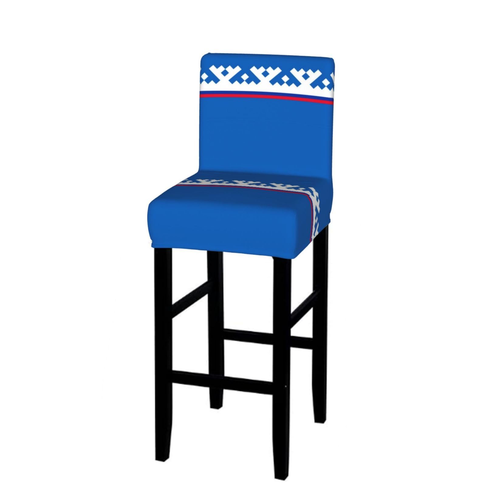 Flag of Yamal-Nenets Bar Stool Cover-Stretchy Chair Slipcover for Kitchen