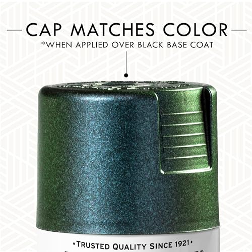 Image of Rust-Oleum Color Shift Lime Lagoon Spray Paint | Color Changing Finish, Iridescent Effect, Crafts, Decor & Accessories, Multi-Angle Appearance, 11 Oz