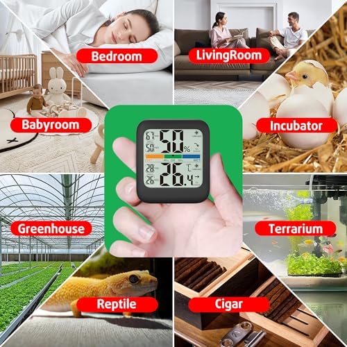 G.CATACC Room Thermometer Indoor Hygrometer Temperature Humidity Meter - 3