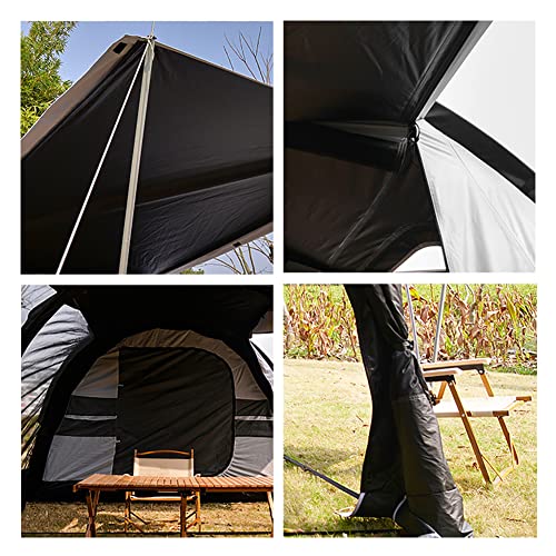 Carpa túnel familiar para 5-8 personas blanca miniatura 5