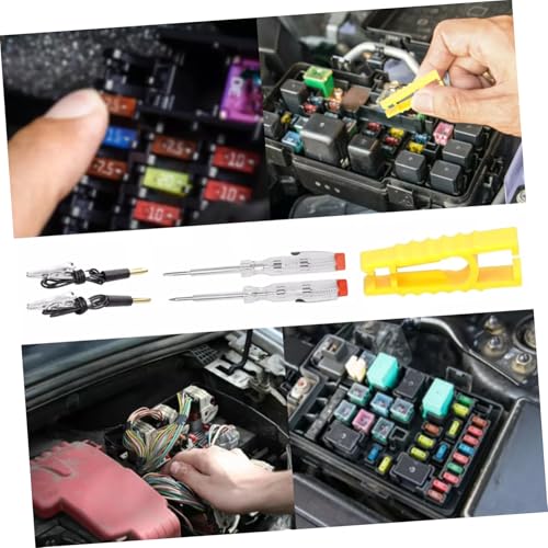 Kit de fusibles para automóvil Gatuida, 300 piezas, con probador de fusibles mini, resistente a altas temperaturas, de aluminio, apto para autos, camiones, RV y motocicletas miniatura 5