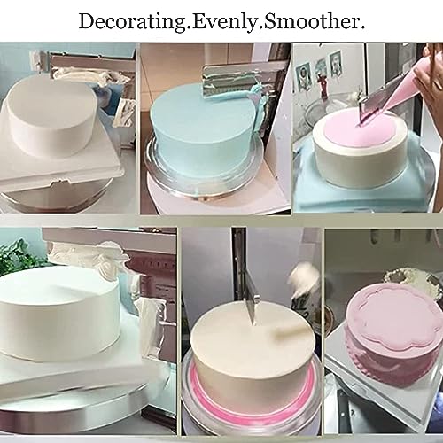 Máquina eléctrica para glaseado de Pasteles, esparcidora de Crema - Máquina automática para Cubrir y Alisar Pasteles de cumpleaños, para una fácil aplicación de Crema y decoración de pastele