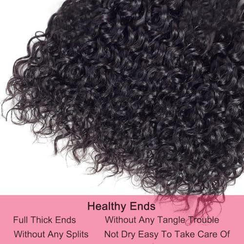 Water Wave Human Hair Bundles 12A Brazilian 26 28 30 32 Inch 4 Bundles Human Hair Water Wave 100% Unprocessed Water Wave Bundles Human Hair Wet and Wavy Bundles Natural Black Color - Image 6
